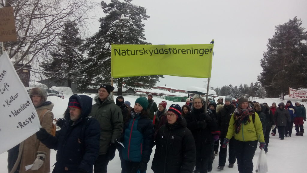 Demonstration i Jokkmokk